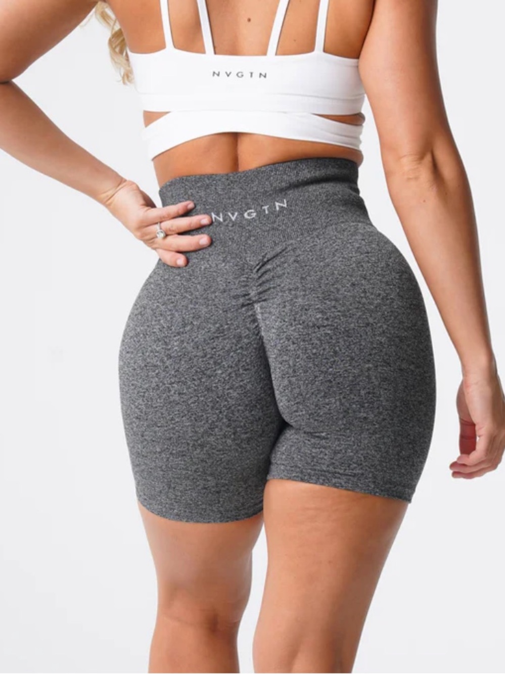 NVGTN Speckled Scrunch Seamless Shorts